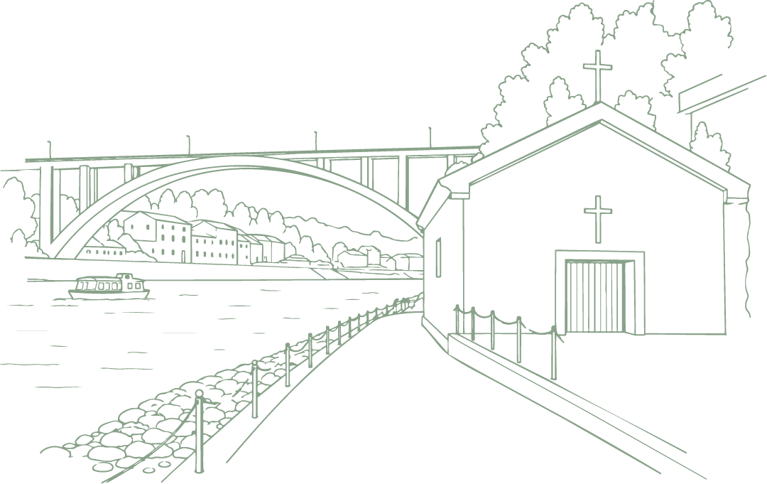 Ilustração da Igreja de São Pedro da Afurada